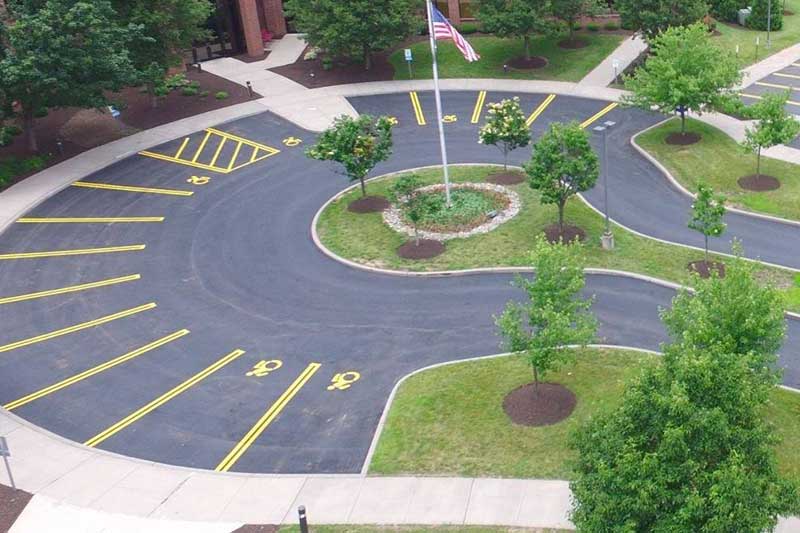 Commercial parking lot striping and marking | Magic Seal LLC, Rochester, NY